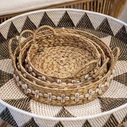 Bandeja de Fibra Natural c/ Conchas | Bali