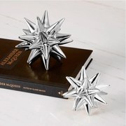 Enfeite Decorativo "Ouriço" Em Cerâmica Prata 15x16 cm M02 - D'Rossi