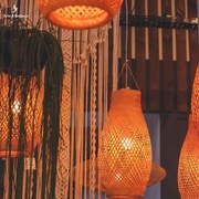 Luminária de Teto Tikuna em Arumã Cru