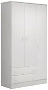 Guarda Roupa Infantil Doce Sonho 3 Portas Branco - Qmovi