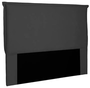 Cabeceira Garden Para Cama Box Casal 140 cm Suede S04 - D'Rossi - Preto