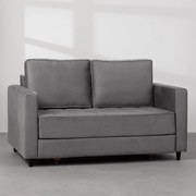 Sofá-Cama Mira Casal  Suede Grafite - 1,50 m