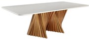 Mesa de Jantar com Vidro 200x110 cm Yunak - DT 55288