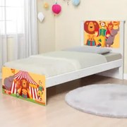 Cama Solteiro Infantil Para Colchão 188x88cm Circo K06 - Mpozenato