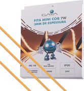 Fita De Led Mini Cob 7W Por Metro 24V Irc90 5 Metros - LED BRANCO FRIO (6000K)