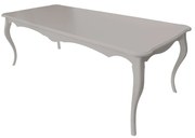 Mesa de Jantar Clássica Vintage 6 Lugares - 1,6m - Fendi Nouveau Provençal Kleiner