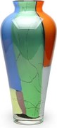 Vaso 63 MS Lascas Coloridas Murano Cristais Cadoro