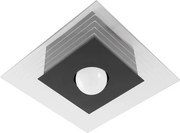 Plafon Sobrepor Aluminio Acrilico Monaco - PRETO