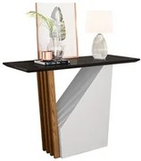 Aparador Para Sala de Estar Venetti N02 Ypê/Preto - Mpozenato