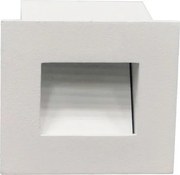Balizador Led Embutir Alumínio Branco 1w Ip65 3000k