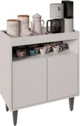 Balcão Aparador Buffet Cantinho do Café 71cm Lice Z34 Branco - Mpozena