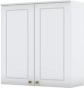 Armário Aéreo 80cm 2 Portas 100% MDF Americana Branco HP - Henn