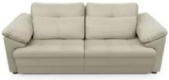 Sofá Retrátil 2 Lugares Para Sala 215cm Dijon Couro Creme S07 - Mpozen