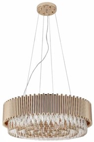 Pendente Cristal Metal Ouro Frances 60Cm Notre-Dame