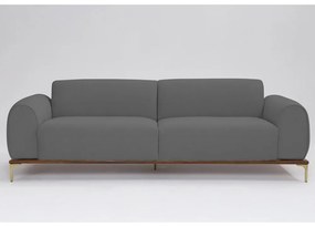 Sofá 3 Lugares Tóquio D07 230cm Linho Mescla Chumbo - D'Rossi