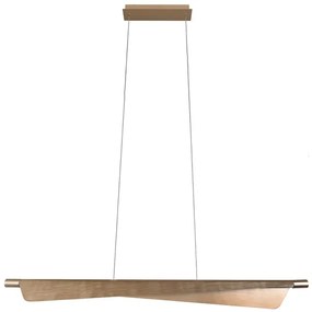 Pendente Led Metal 24W 1560Lm 3000K Tissu - DOURADO