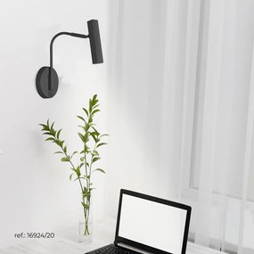 Arandela Jingle Articulada 27X24X11Cm 1Xmr11 C/ Interruptor - Usina 16... (PT / DR-P - Preto Texturizado / Dourado Brilho Ploido)