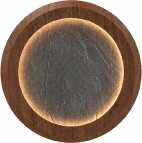 Arandela Led Ardosia E Madeira 49W 3000K Petra - IMBUIA