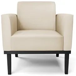 Sofá Namoradeira e 2 Poltronas Base Madeira Preto Maressa Sintético Be