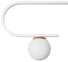 Pendente Dama 120X30Cm 3Xg9 / Cabos Kevlar Cristal / Metal E Globo Ø12... (AZO-F / CB-V - Azul Oceano Fosco / Cobre Brilho Escovado, FOSCO)