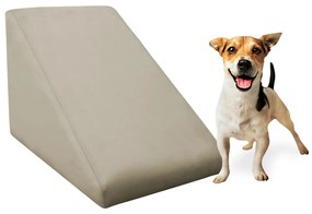 Rampa Pet Almofadada Veludo Cores para Cachorros e Gatos Rampinha Pet - Nude