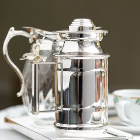 Garrafa Térmica Orquídea em Prata - 250ml  250 ml