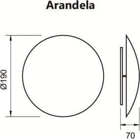 Arandela Eclipse Ø21X07Cm Led 10W - Usina 239/20 Led (BT - Branco Texturizado, 4000k)