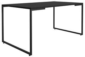 Mesa Sala de Jantar Industrial Porto 160cm Preto - D'Rossi