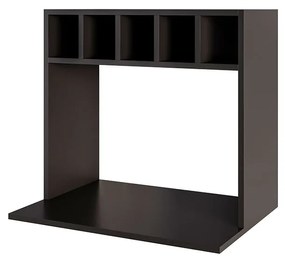 Suporte Suspenso Canea com nicho MDP/BP para Micro-ondas Preto G96 - Gran Belo
