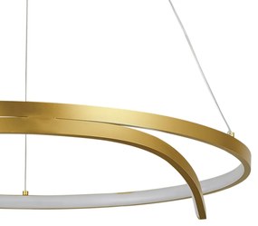 Pendente Fita Circular Ø60X4Cm Led 30W 3000K Bivolt Champanhe - Usina... (Champanhe)