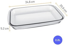 Assadeira Retangular Marinex 2,2L