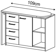 Mesa para Computador Escrivaninha Logan Web Branco - Artany