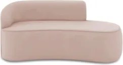 Sofá 3 Lugares 180cm Wendi e Poltrona Steve Veludo Rose I01  - Mpozena