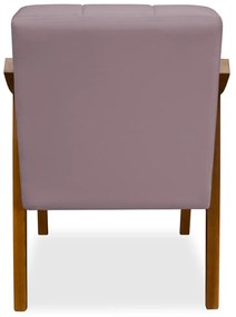 Poltrona Decorativa Vênus Veludo Crepe