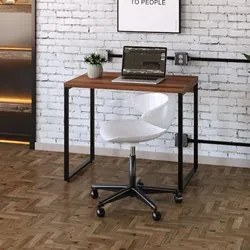 Mesa de Escritório Escrivaninha 90cm Dynamica Industrial C08 Nogal - M