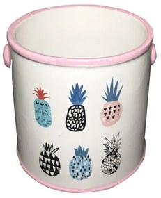 Vaso Decorativo em Cerâmica com Alça 12cm - D'Rossi
