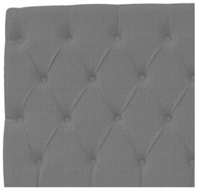 Cabeceira Estofada Liverpool 140 cm Casal Linho Chumbo - ADJ Decor