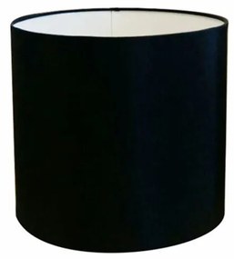 Cúpula Abajur Cilíndrica Cp-8005 Ø18x18cm Preto