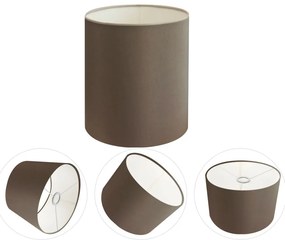 Cúpula Abajur Cilíndrica Cp-7001 Ø13x15cm - Caqui