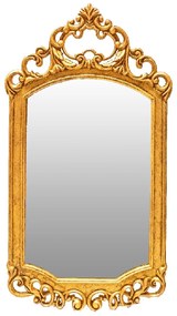 Espelho Chateau Retangular - Dourado Envelhecido Kleiner