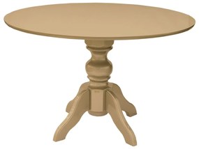 Mesa de Jantar Redonda Slim Munique - 6 Lugares - 1,37m - Dourado Soléil Kleiner