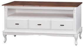 Rack 3 Gavetas com Pés Luis Xv - Wood Prime MY 907402