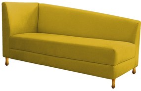 Recamier Valéria 185cm Lado Direito Suede Amarelo - ADJ Decor