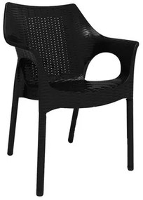 Cadeira Relic em Polipropileno Preto Im In