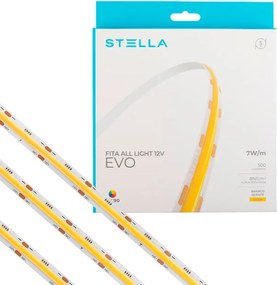 Fita De Led 7W Por Metro 12V 5M Irc90 Ip65 All Light Evo - LED BRANCO QUENTE (2700K)