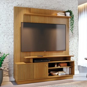 Estante de TV 65 Pol 160cm Sala de Estar Quirel M20 - D'Rossi - Cumaru