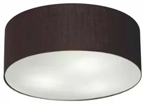 Plafon Cilíndrico Md-3014 Cúpula em Tecido 50x15cm Preto - Bivolt