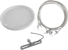 Kit Pendente Redondo Para Plafon - BRANCO