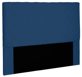 Cabeceira Dubai Para Cama Box Solteiro 90 cm Suede - D'Rossi - Azul Marinho