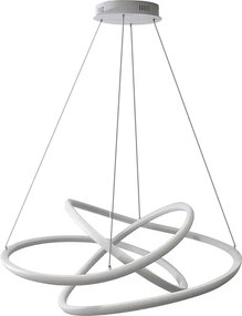 Pendente Led Metal Silicone Branco 72w 4000k Flow